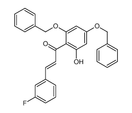 3-(3-Fluorophenyl)-1-[2-hydroxy-4,6-bis(phenylmethoxy)phenyl]-2-propen-1-one Structure