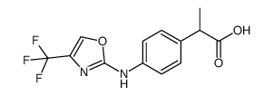 2-{4-[(4-trifluoromethyl)-oxazol-2-yl]amino}phenyl propionic acid Structure