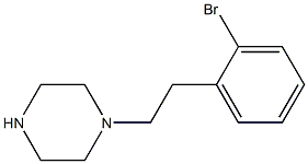 1-[2-(2-Bromo-phenyl)-ethyl]-piperazine结构式