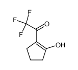 Ethanone, 2,2,2-trifluoro-1-(2-hydroxy-1-cyclopenten-1-yl)- (9CI) structure