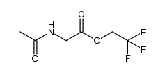 N-acetylglycine 2,2,2-trifluoroethyl ester结构式