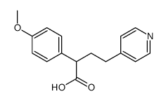 2-(4-methoxyphenyl)-4-pyridin-4-ylbutanoic acid Structure