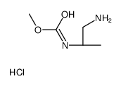 (S)-Methyl (1-aminopropan-2-yl)carbamate hydrochloride structure