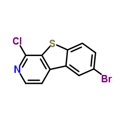 6-Bromo-1-chloro[1]benzothieno[2,3-c]pyridine结构式
