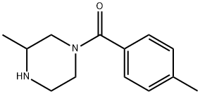 3-methyl-1-(4-methylbenzoyl)piperazine Structure