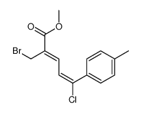methyl (2Z,4Z)-2-(bromomethyl)-5-chloro-5-(4-methylphenyl)penta-2,4-dienoate结构式