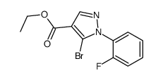 ETHYL5-BROMO-1-(2-FLUOROPHENYL)-1H-PYRAZOLE-4-CARBOXYLATE structure