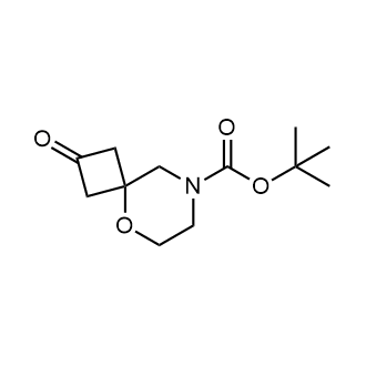 2-氧代-5-氧杂-8-氮杂螺环[3.5]壬烷-8-羧酸叔丁酯结构式
