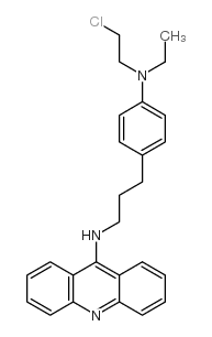 N-[3-[4-(2-chloroethyl-ethyl-amino)phenyl]propyl]acridin-9-amine picture