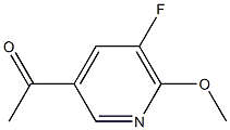 1-(5-氟-6-甲氧基吡啶-3-基)乙酮结构式