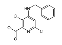 methyl 4-(benzylamino)-3,6-dichloropyridine-2-carboxylate结构式