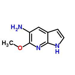 6-Methoxy-1H-pyrrolo[2,3-b]pyridin-5-amine结构式