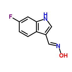 (E)-1-(6-Fluoro-1H-indol-3-yl)-N-hydroxymethanimine Structure