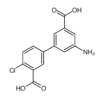 5-(3-amino-5-carboxyphenyl)-2-chlorobenzoic acid结构式