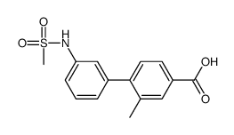 4-[3-(methanesulfonamido)phenyl]-3-methylbenzoic acid结构式
