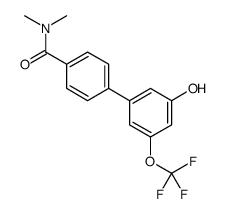 4-[3-hydroxy-5-(trifluoromethoxy)phenyl]-N,N-dimethylbenzamide Structure