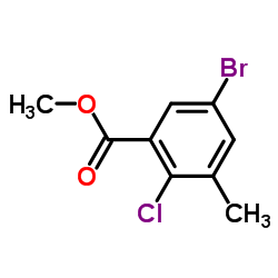 Methyl 5-bromo-2-chloro-3-methylbenzoate Structure