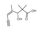 (R,Z)-3-hydroxy-2,2,4-trimethylhept-4-en-6-ynoic acid Structure