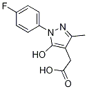 [1-(4-Fluorophenyl)-5-hydroxy-3-methyl-1H-pyrazol-4-yl]acetic acid structure