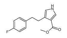 methyl 4-[2-(4-fluorophenyl)ethyl]-1H-pyrrole-3-carboxylate Structure