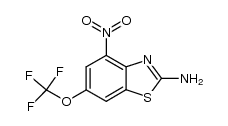 2-amino-4-nitro-6-trifluoromethoxy-benzothiazole结构式