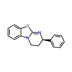 (R)-2-苯基-3,4-二氢-2H-苯并[4,5]噻唑并[3,2-a]嘧啶结构式