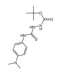 tert-butyl 2-((4-(dimethylamino)phenyl)carbamothioyl)hydrazine-1-carboxylate Structure