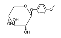 4-methoxyphenyl β-D-xylopyranoside结构式