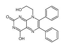 8-(2-hydroxyethyl)-6,7-diphenylpteridine-2,4-dione Structure