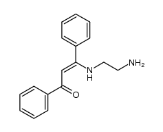 (Z)-3-((2-aminoethyl)amino)-1,3-diphenylprop-2-en-1-one Structure