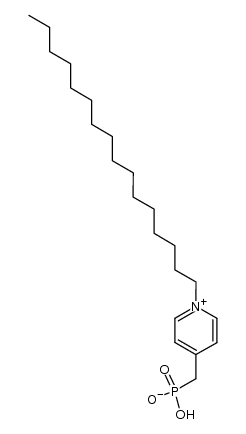 (1-Hexadecyl-4-pyridiniomethyl)phosphonate结构式
