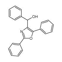 (2,5-diphenyloxazol-4-yl)(phenyl)methanol结构式