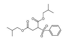 diisobutyl 2-(phenylsulfonyl)succinate结构式