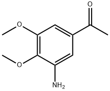 1-(3-氨基-4,5-二甲氧基苯基)乙酮结构式
