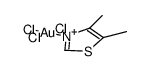 trichloro(4,5-dimethylthiazole)gold(III) Structure