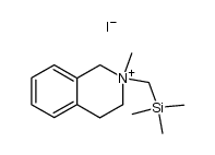 2-methyl-2-[(trimethylsilyl)methyl]-1,2,3,4-tetrahydroisoquinolinium iodide结构式