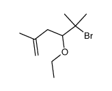 5-bromo-4-ethoxy-2,5-dimethyl-1-hexene结构式