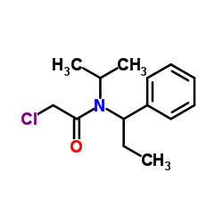 2-Chloro-N-isopropyl-N-(1-phenylpropyl)acetamide结构式