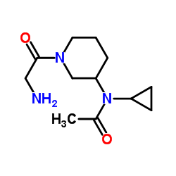 N-Cyclopropyl-N-(1-glycyl-3-piperidinyl)acetamide Structure