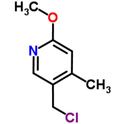 5-Chloromethyl-2-Methoxy-4-Methyl-pyridine结构式