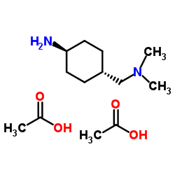 trans-4-((Dimethylamino)Methyl)cyclohexanamine diacetate Structure