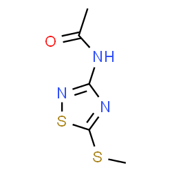Acetamide,N-[5-(methylthio)-1,2,4-thiadiazol-3-yl]- Structure