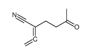 Hexanenitrile, 2-ethenylidene-5-oxo- (9CI) Structure