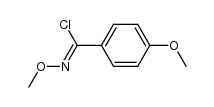 N,4-dimethoxybenzimidoyl chloride Structure