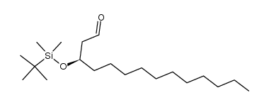 (R)-3-[(tert-butyl)dimethylsilyloxy]tetradecanal结构式