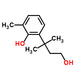 2-(4-hydroxy-2-Methylbutan-2-yl)-6-Methylphenol结构式