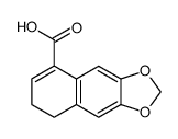 7,8-dihydronaphtho[2,3-d][1,3]dioxole-5-carboxylic acid结构式