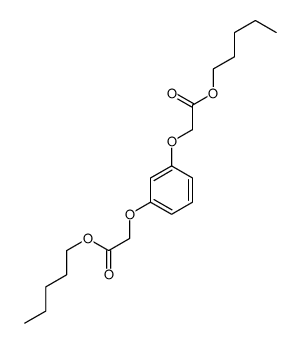 pentyl 2-[3-(2-oxo-2-pentoxyethoxy)phenoxy]acetate结构式
