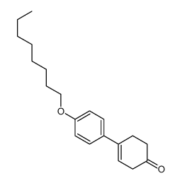 4-(4-octoxyphenyl)cyclohex-3-en-1-one结构式