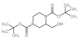 2-(Hydroxymethyl)-1,4-piperazinedicarboxylic acid 1,4-bis(tert-butyl) ester picture